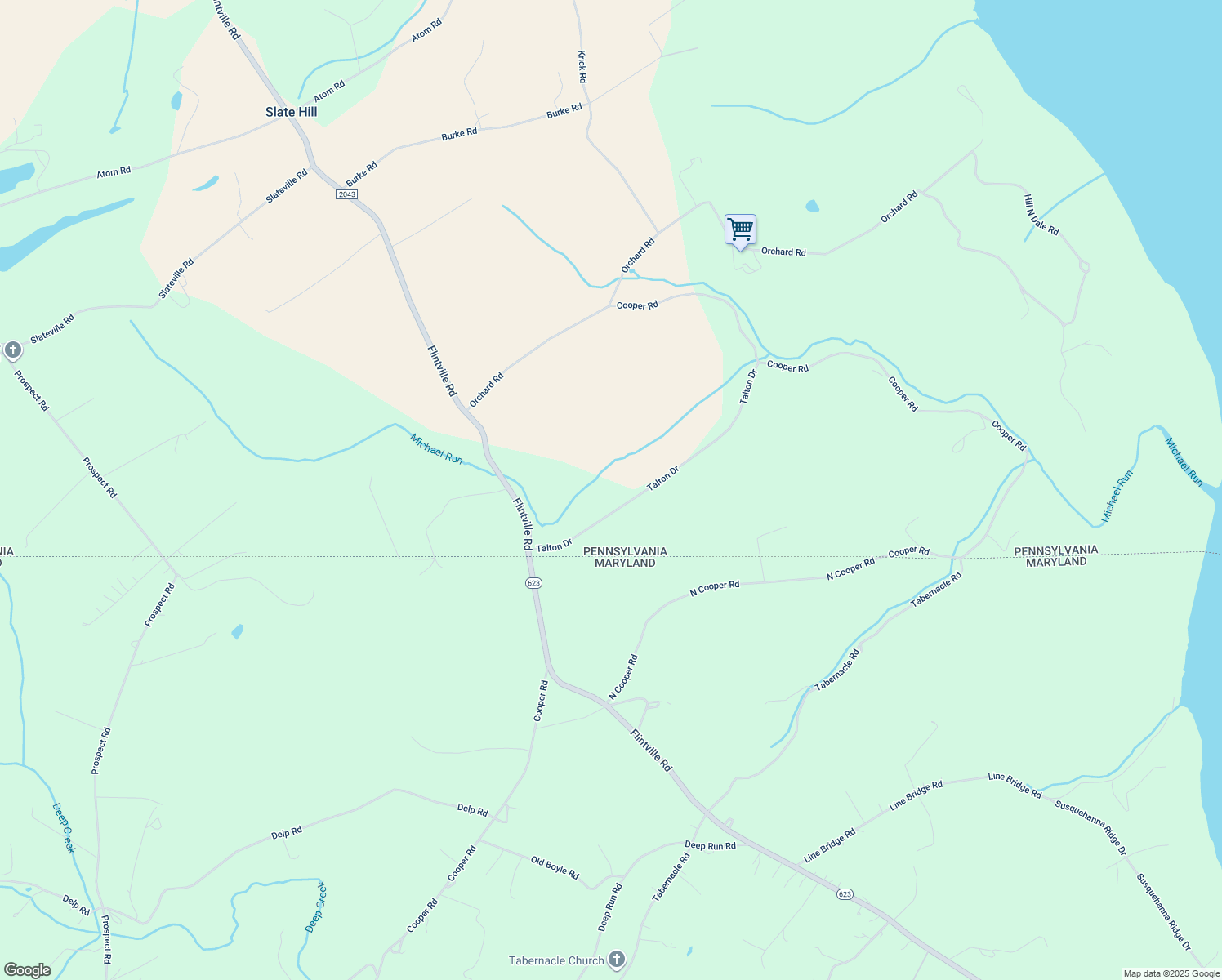 map of restaurants, bars, coffee shops, grocery stores, and more near 143 Talton Drive in Delta