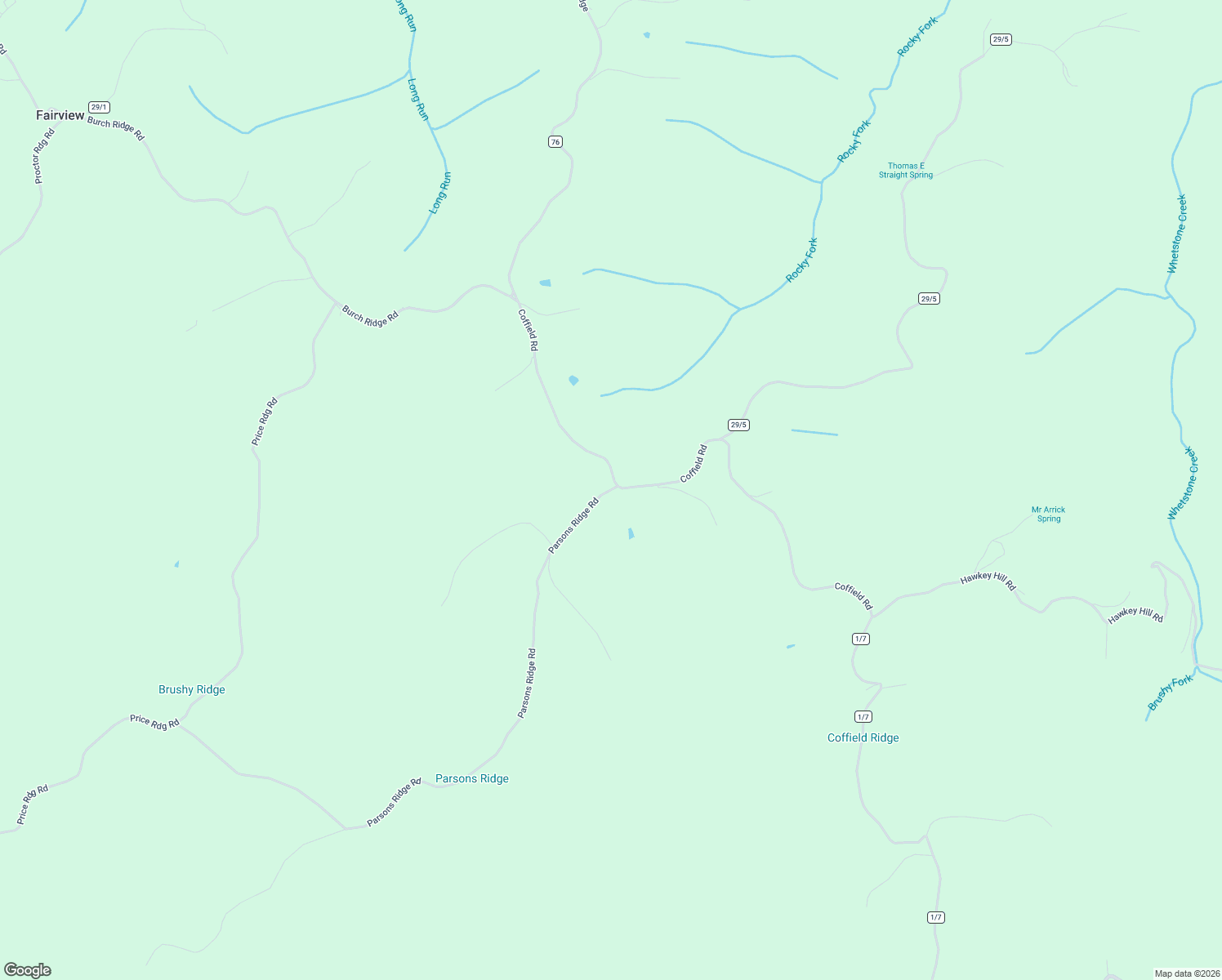 map of restaurants, bars, coffee shops, grocery stores, and more near Parsons Ridge in Proctor