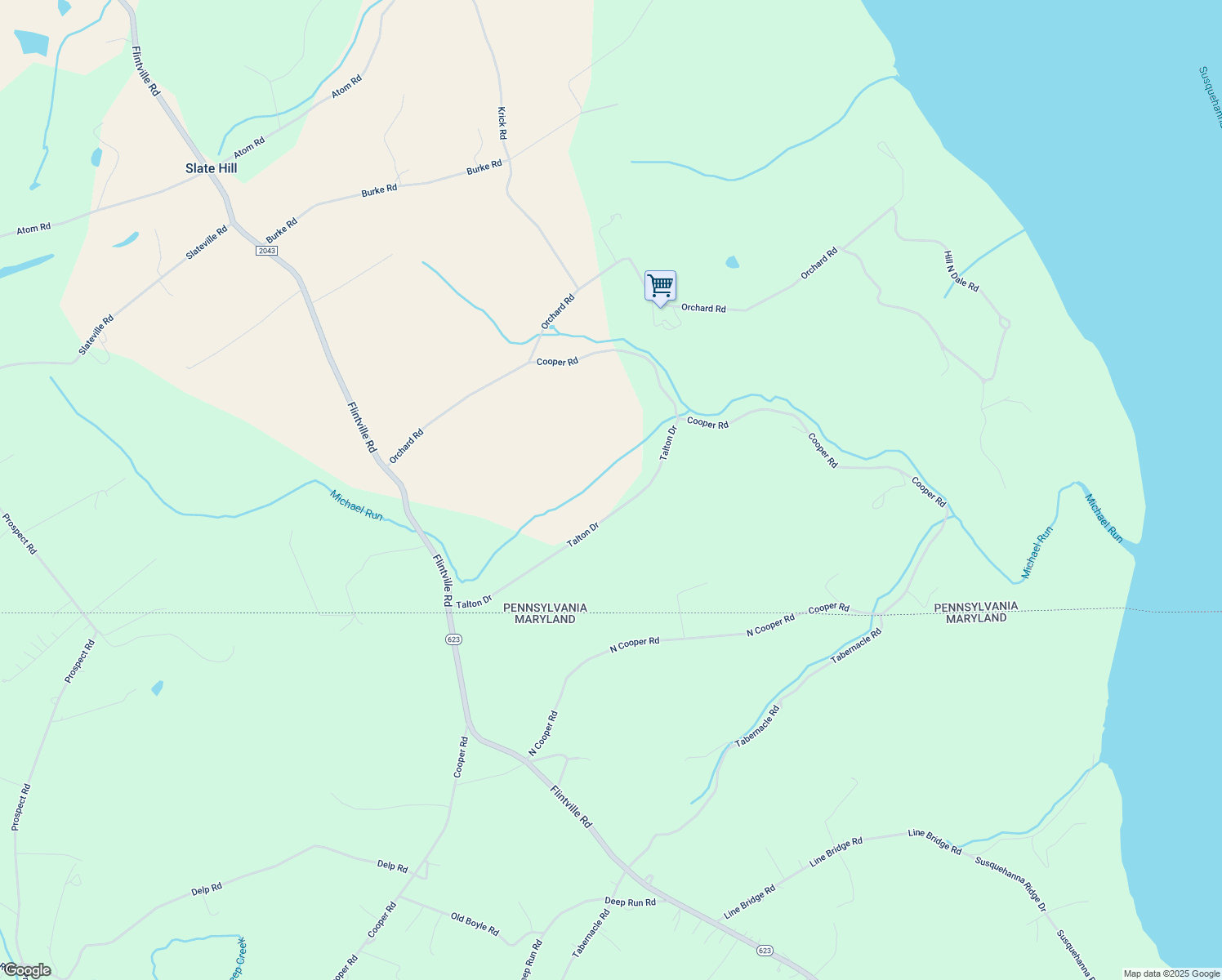 map of restaurants, bars, coffee shops, grocery stores, and more near 303 Talton Drive in Delta