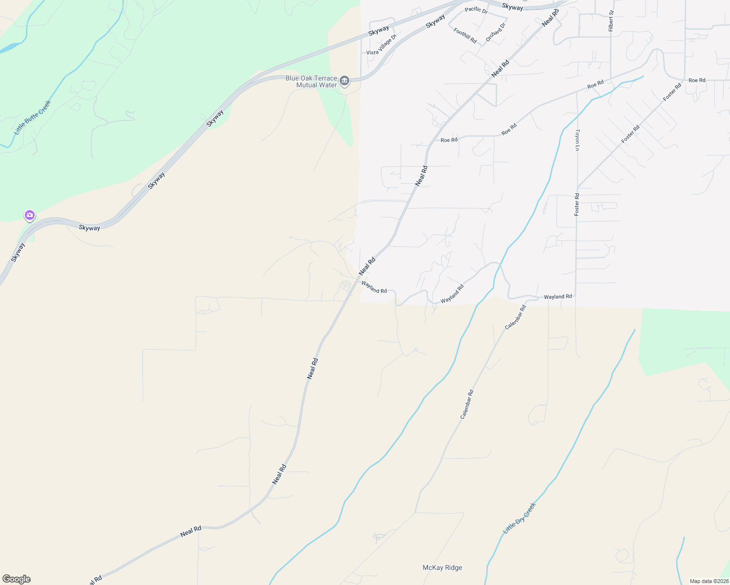 map of restaurants, bars, coffee shops, grocery stores, and more near 46 Wayland Road in Paradise