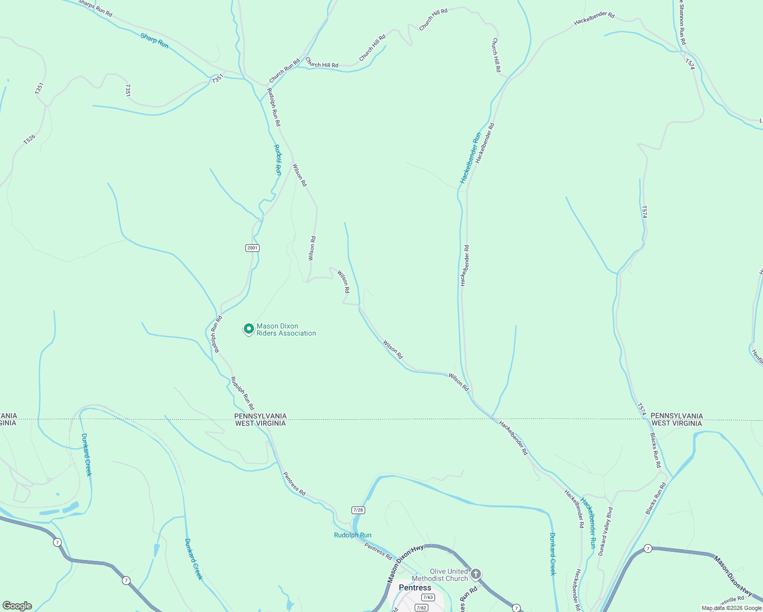 map of restaurants, bars, coffee shops, grocery stores, and more near 322 Wilson Road in Mount Morris