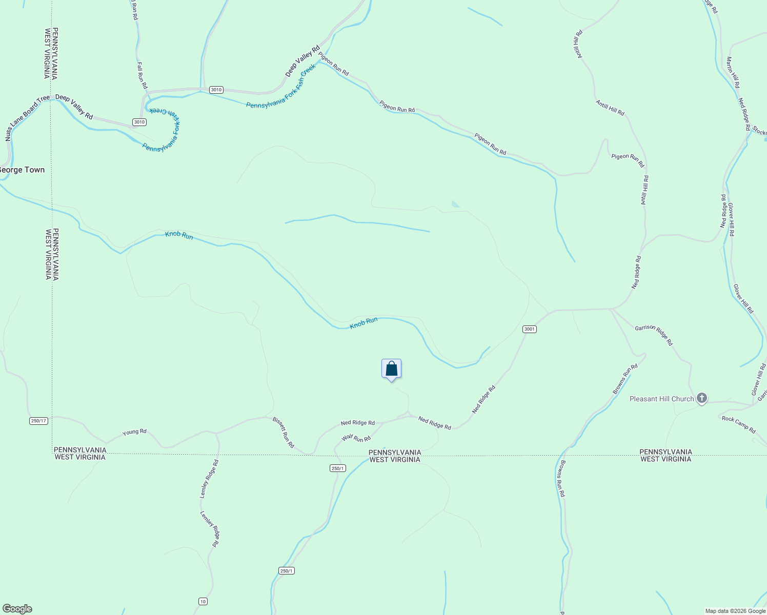 map of restaurants, bars, coffee shops, grocery stores, and more near 453 Knob Run Road in New Freeport