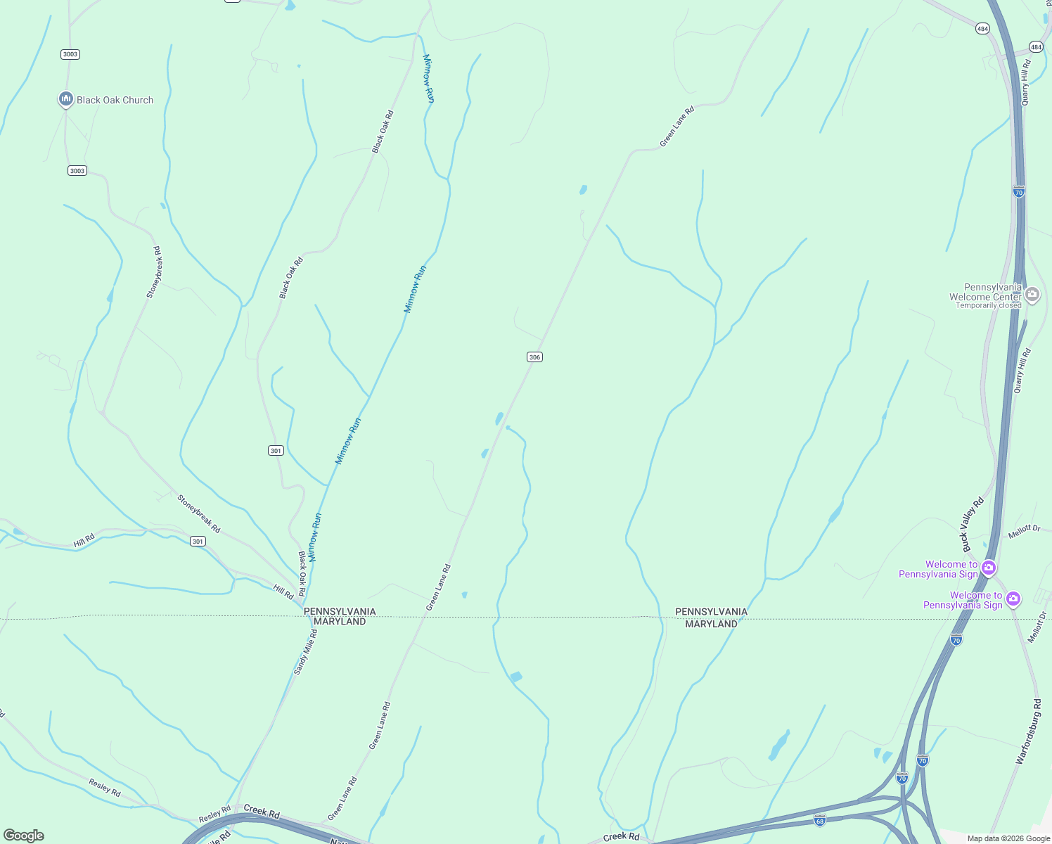 map of restaurants, bars, coffee shops, grocery stores, and more near 788 Green Lane Road in Warfordsburg
