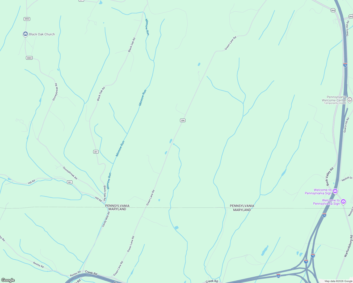 map of restaurants, bars, coffee shops, grocery stores, and more near 788 Green Lane Road in Warfordsburg