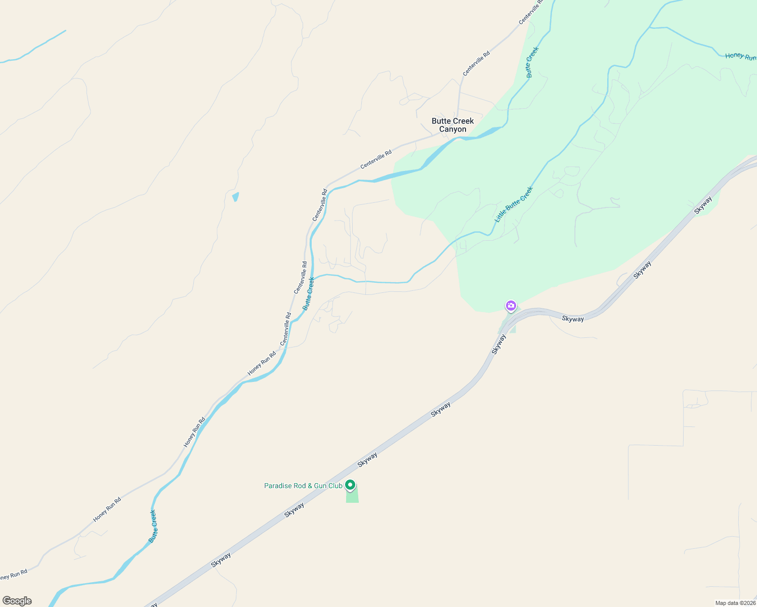map of restaurants, bars, coffee shops, grocery stores, and more near 1926 Honey Run Road in Chico