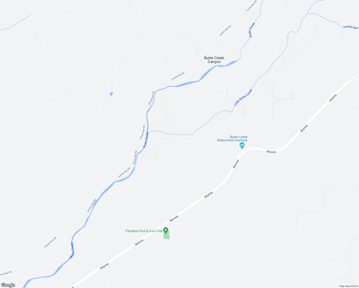 map of restaurants, bars, coffee shops, grocery stores, and more near 1926 Honey Run Road in Chico