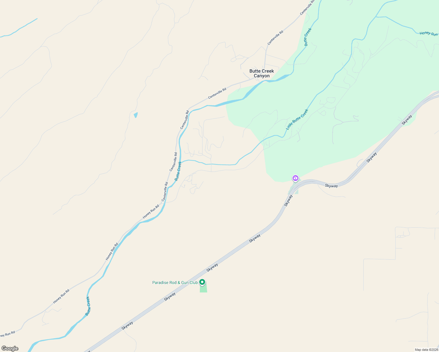 map of restaurants, bars, coffee shops, grocery stores, and more near 1926 Honey Run Road in Chico