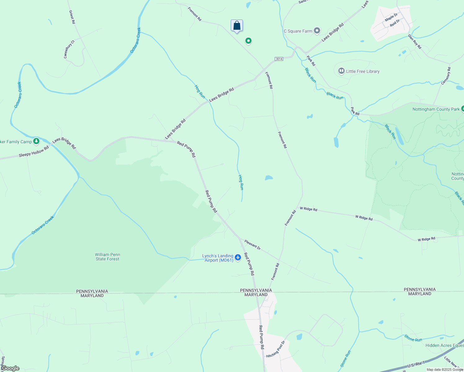 map of restaurants, bars, coffee shops, grocery stores, and more near 261 Red Pump Road in Nottingham