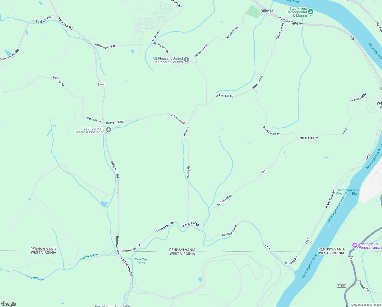 map of restaurants, bars, coffee shops, grocery stores, and more near 220 Morley Road in Dilliner