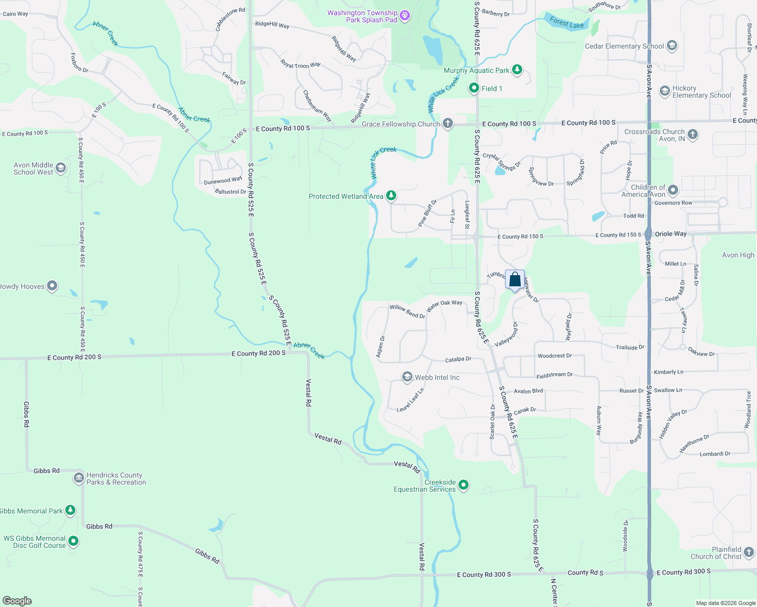 map of restaurants, bars, coffee shops, grocery stores, and more near 1802 Willow Bend Court in Avon
