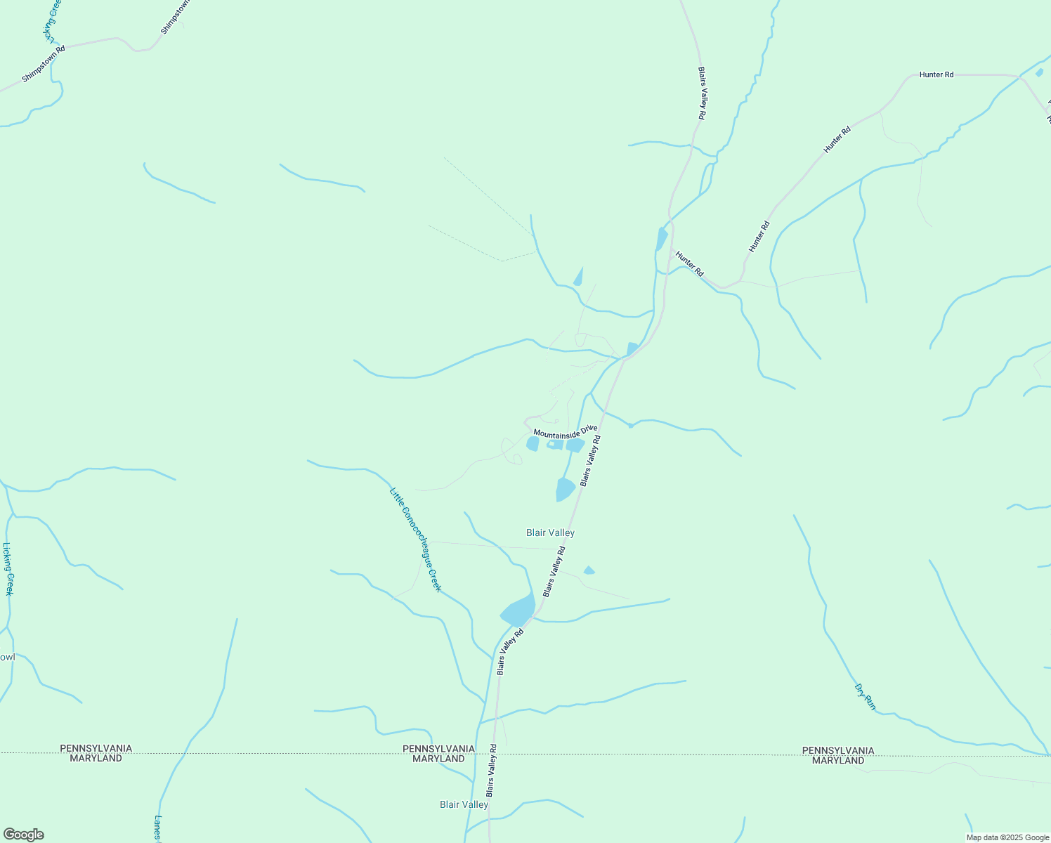 map of restaurants, bars, coffee shops, grocery stores, and more near 13822 Trailside Lane in Mercersburg