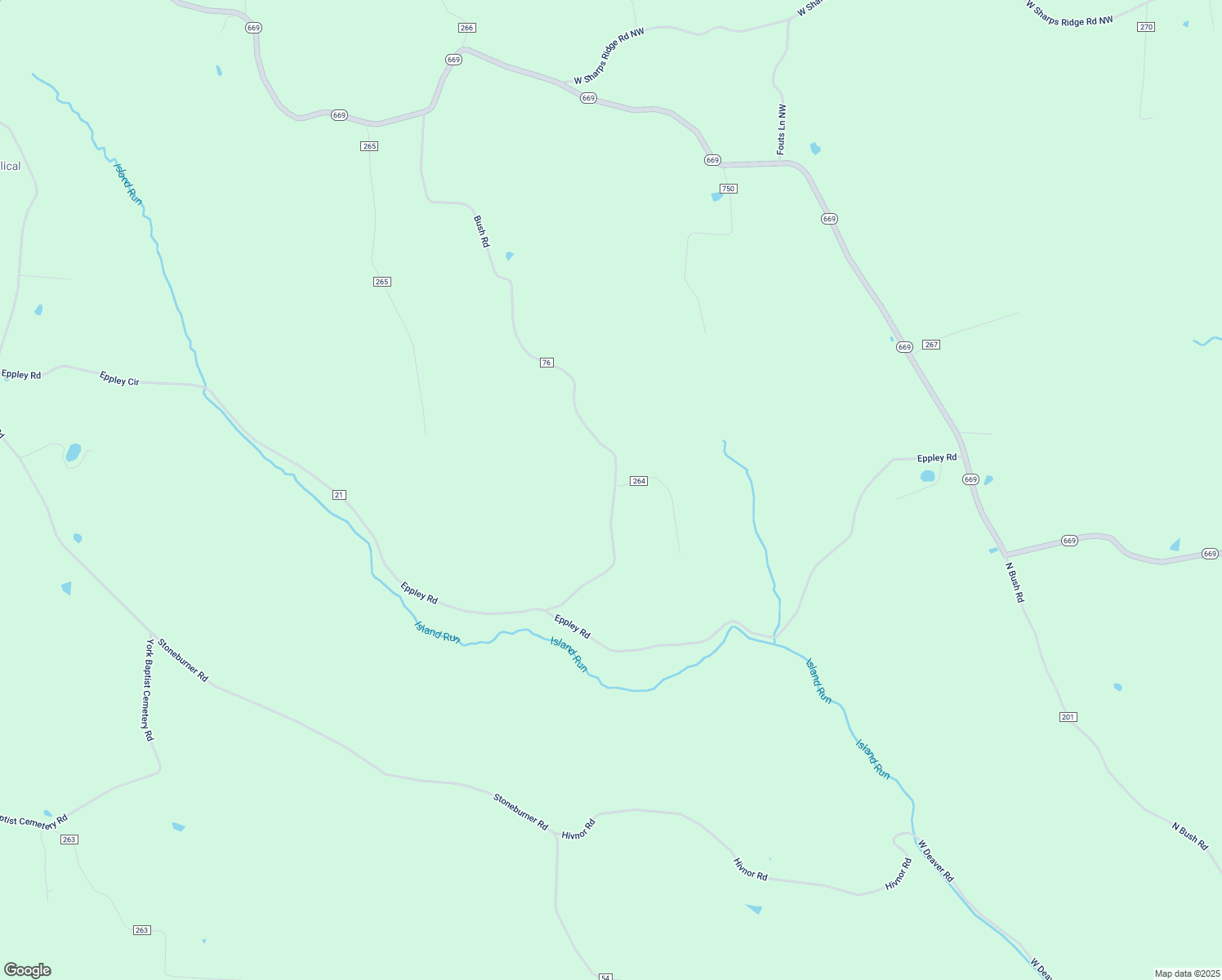 map of restaurants, bars, coffee shops, grocery stores, and more near 9283 Wilbur Bush Road Northwest in Crooksville