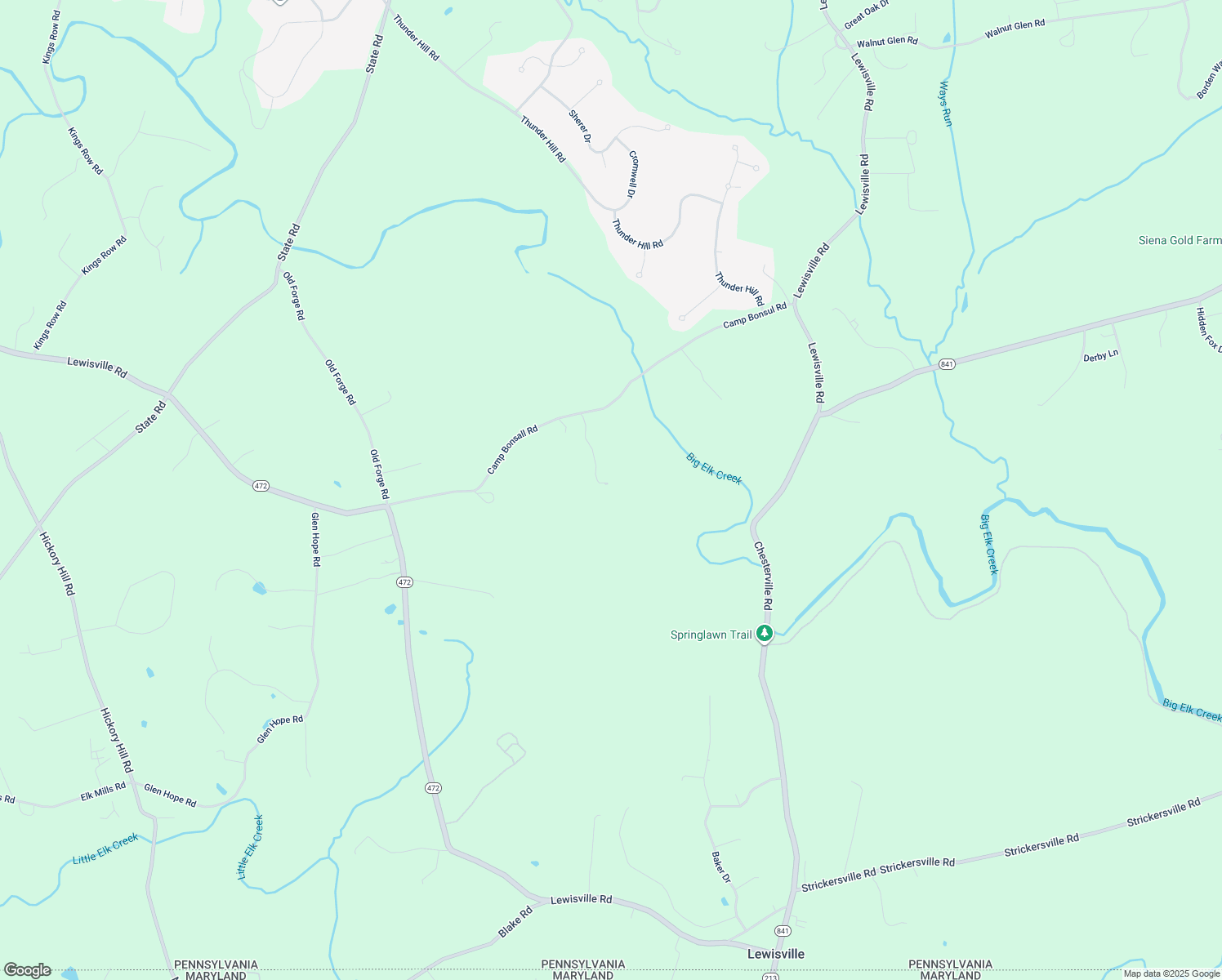 map of restaurants, bars, coffee shops, grocery stores, and more near 143 Camp Bonsall Road in Oxford