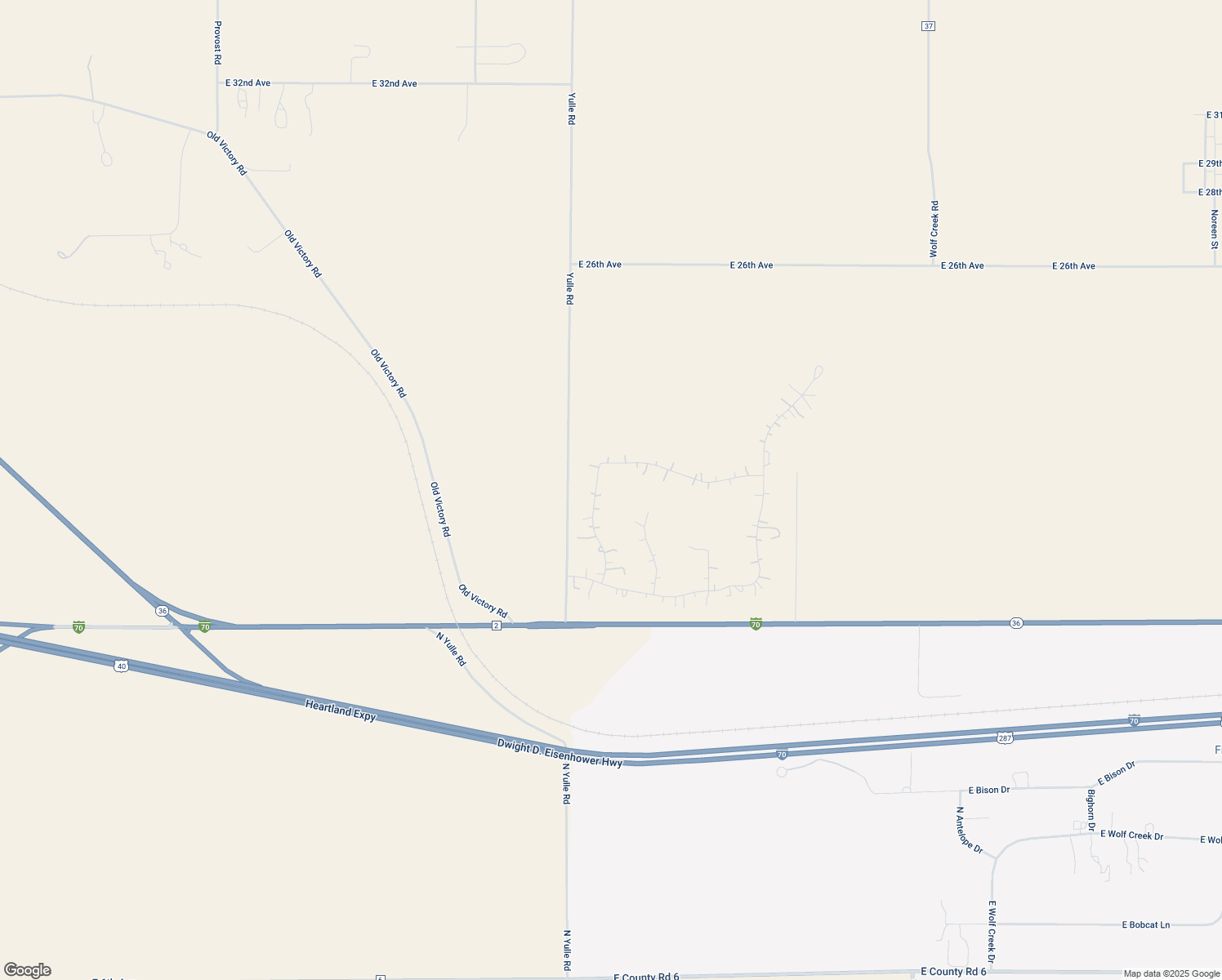 map of restaurants, bars, coffee shops, grocery stores, and more near 1850 Ajax Street in Strasburg