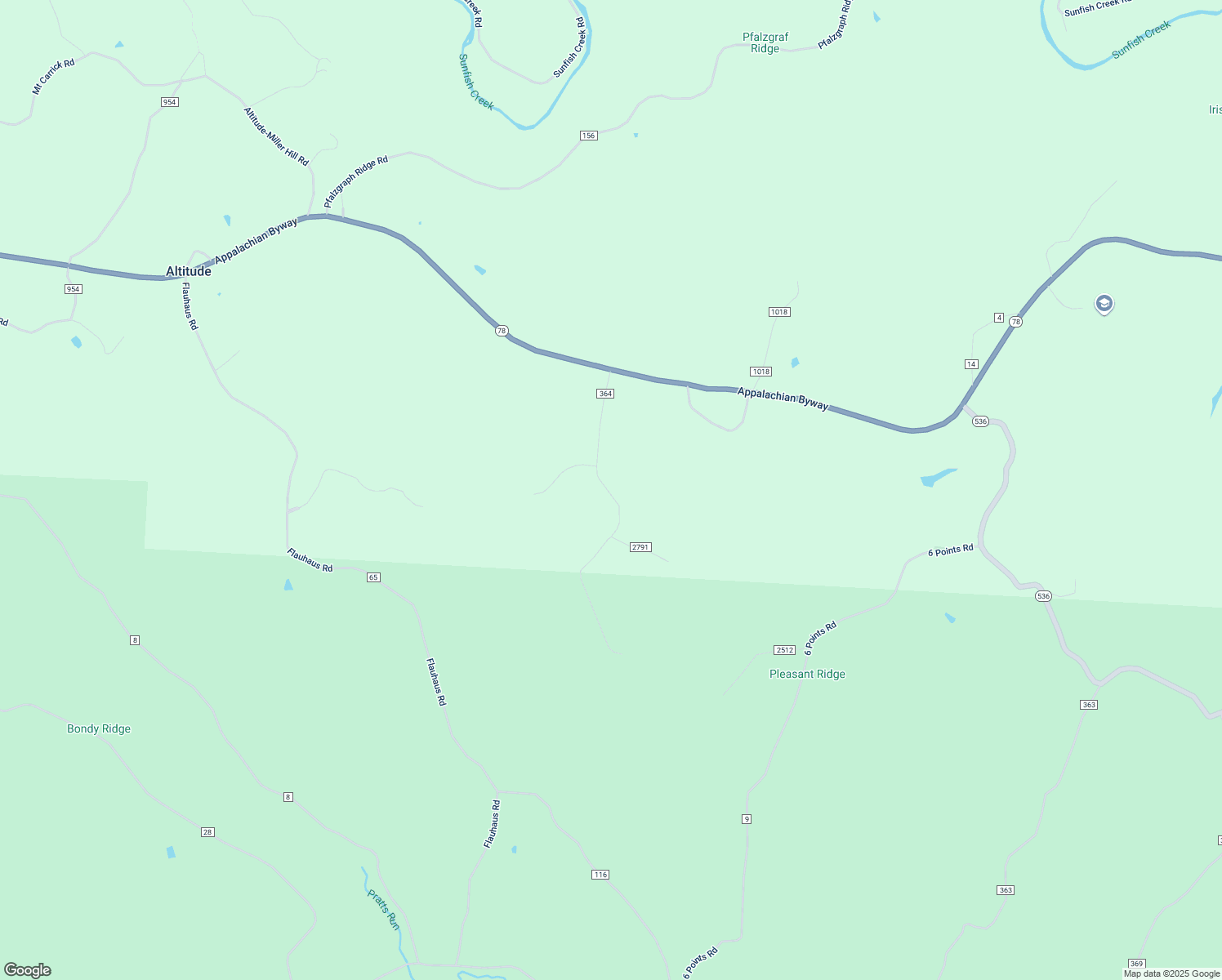 map of restaurants, bars, coffee shops, grocery stores, and more near 45260 Henthorne Road in Woodsfield