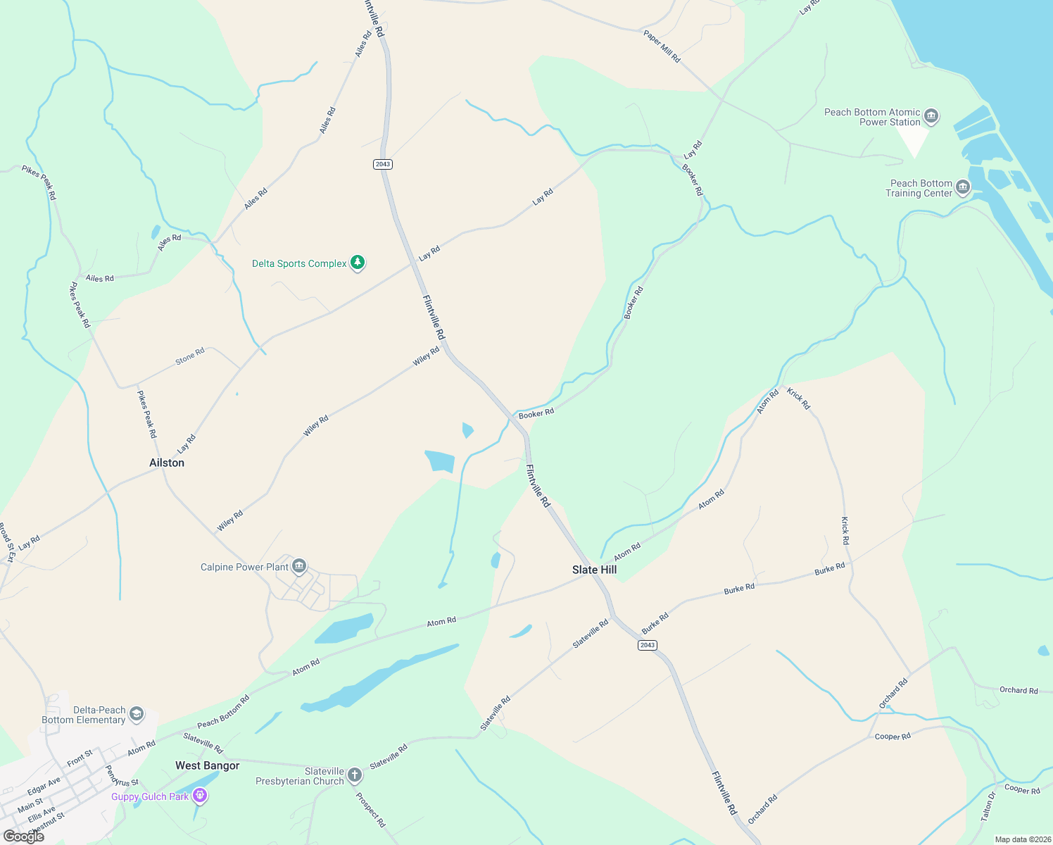 map of restaurants, bars, coffee shops, grocery stores, and more near 18 Booker Road in Delta