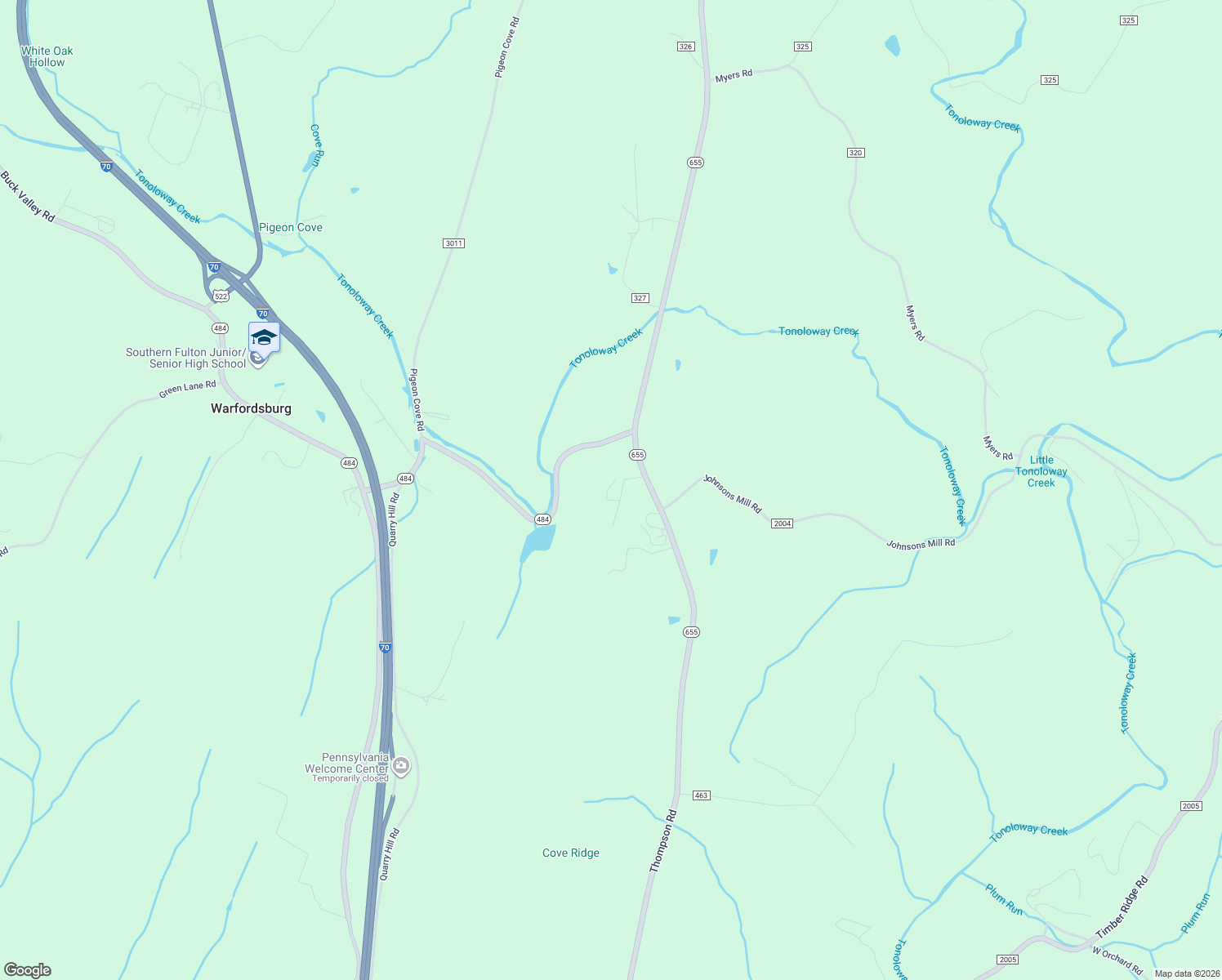 map of restaurants, bars, coffee shops, grocery stores, and more near 208 Cliff Creek Lane in Needmore