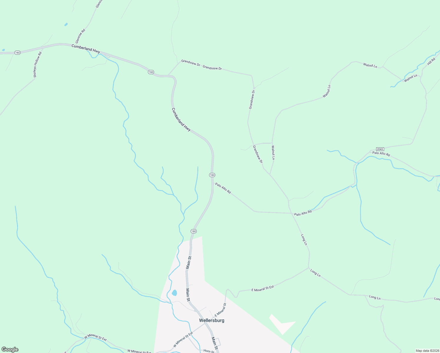 map of restaurants, bars, coffee shops, grocery stores, and more near 6566 Cumberland Highway in Hyndman