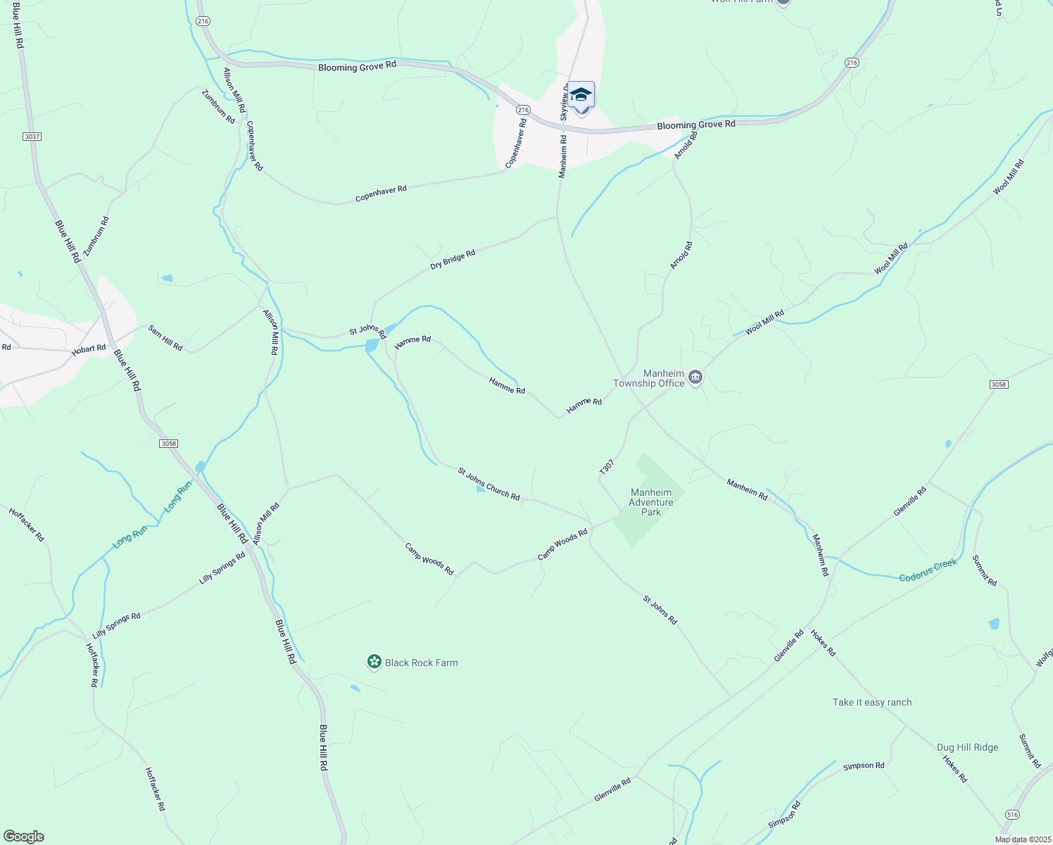 map of restaurants, bars, coffee shops, grocery stores, and more near 4305 Hamme Road in Glenville