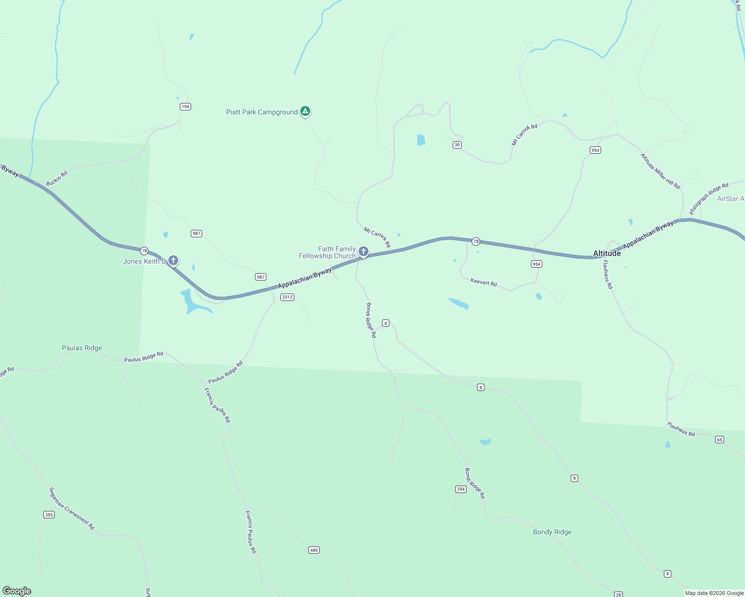 map of restaurants, bars, coffee shops, grocery stores, and more near 45524 Bondi Ridge Road in Woodsfield