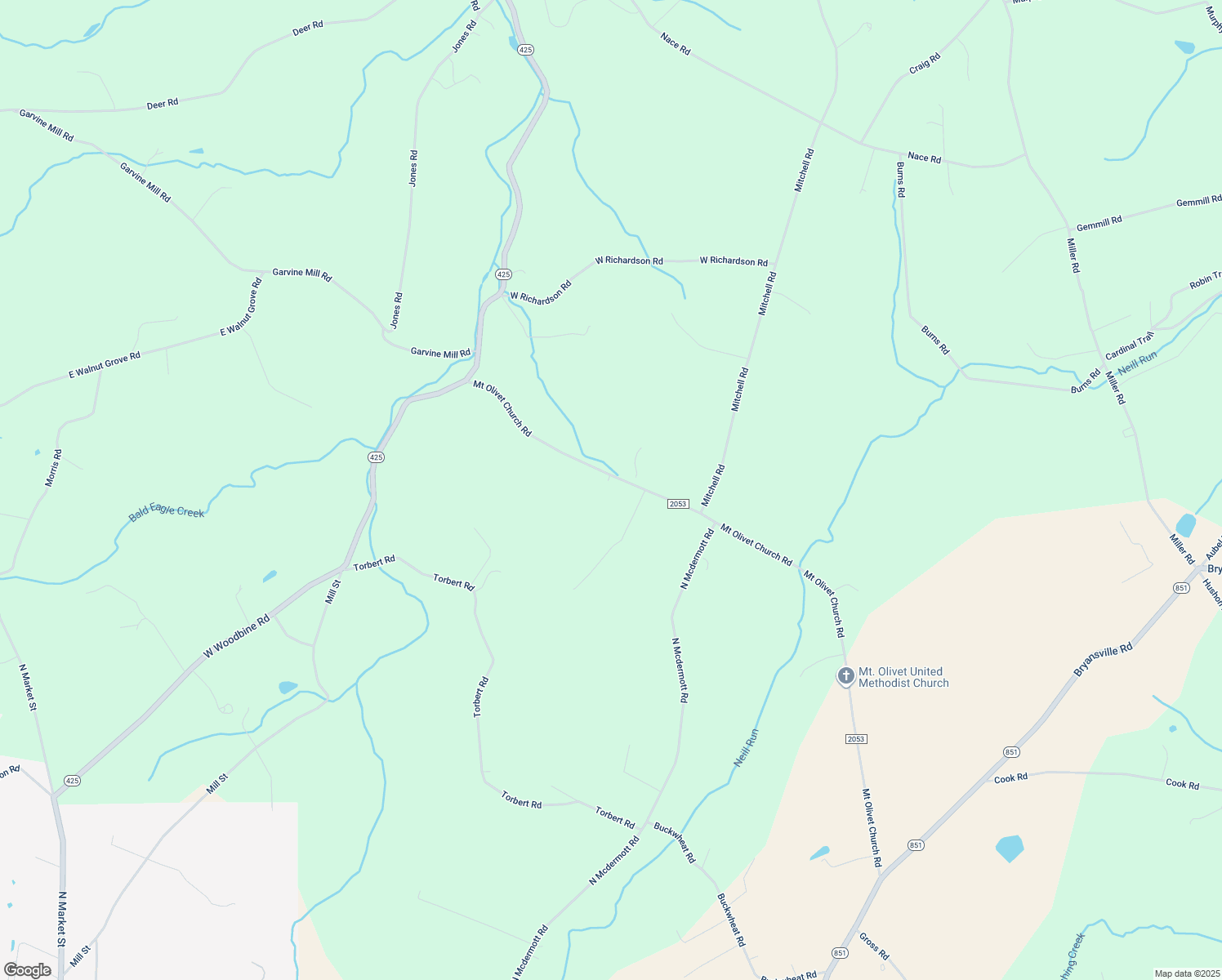 map of restaurants, bars, coffee shops, grocery stores, and more near 290 Mount Olivet Church Road in Airville