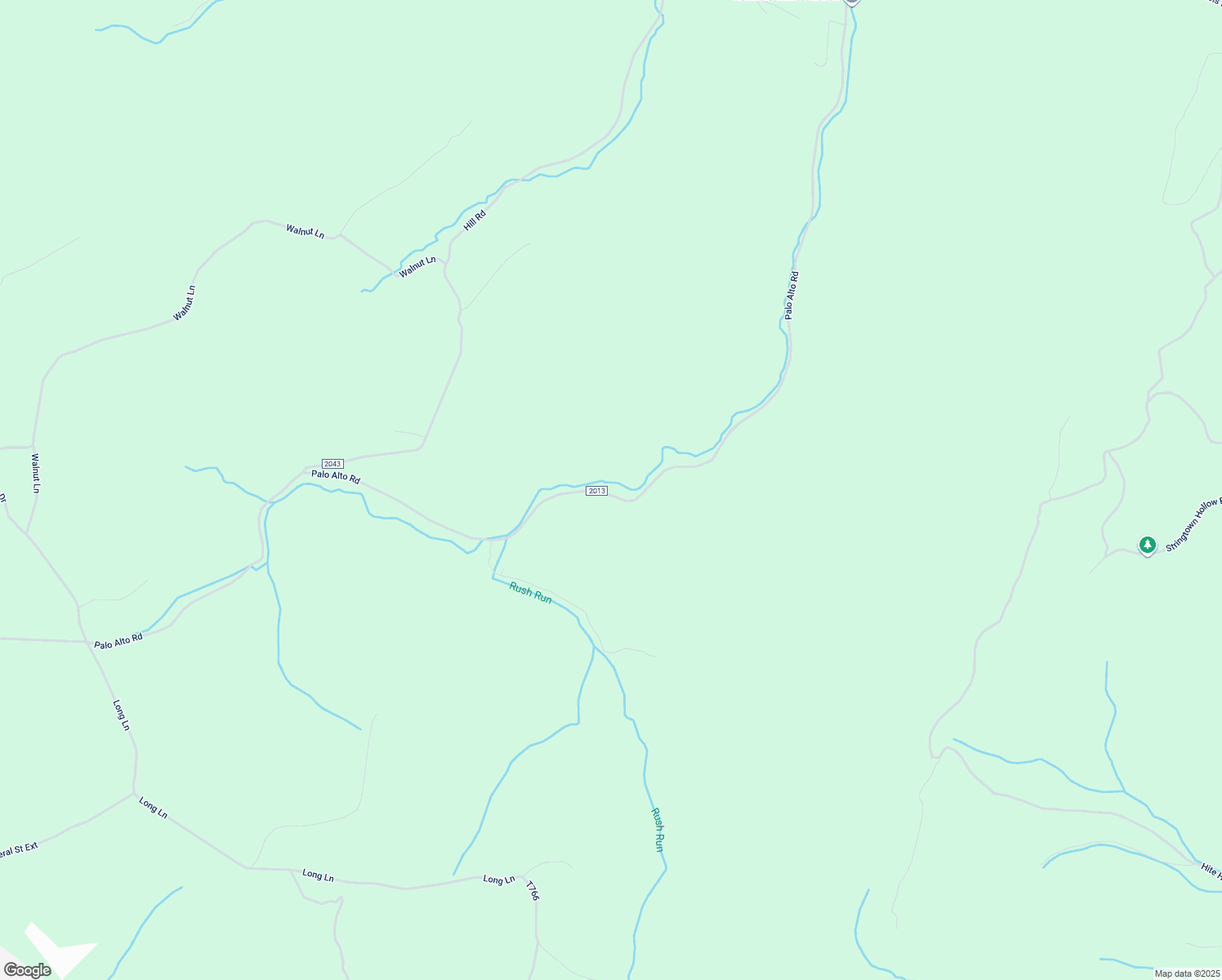 map of restaurants, bars, coffee shops, grocery stores, and more near 1090 Palo Alto Road in Hyndman