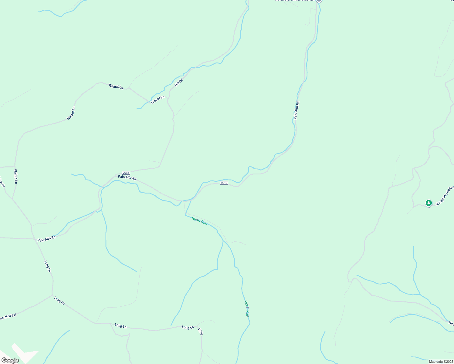 map of restaurants, bars, coffee shops, grocery stores, and more near 1090 Palo Alto Road in Hyndman