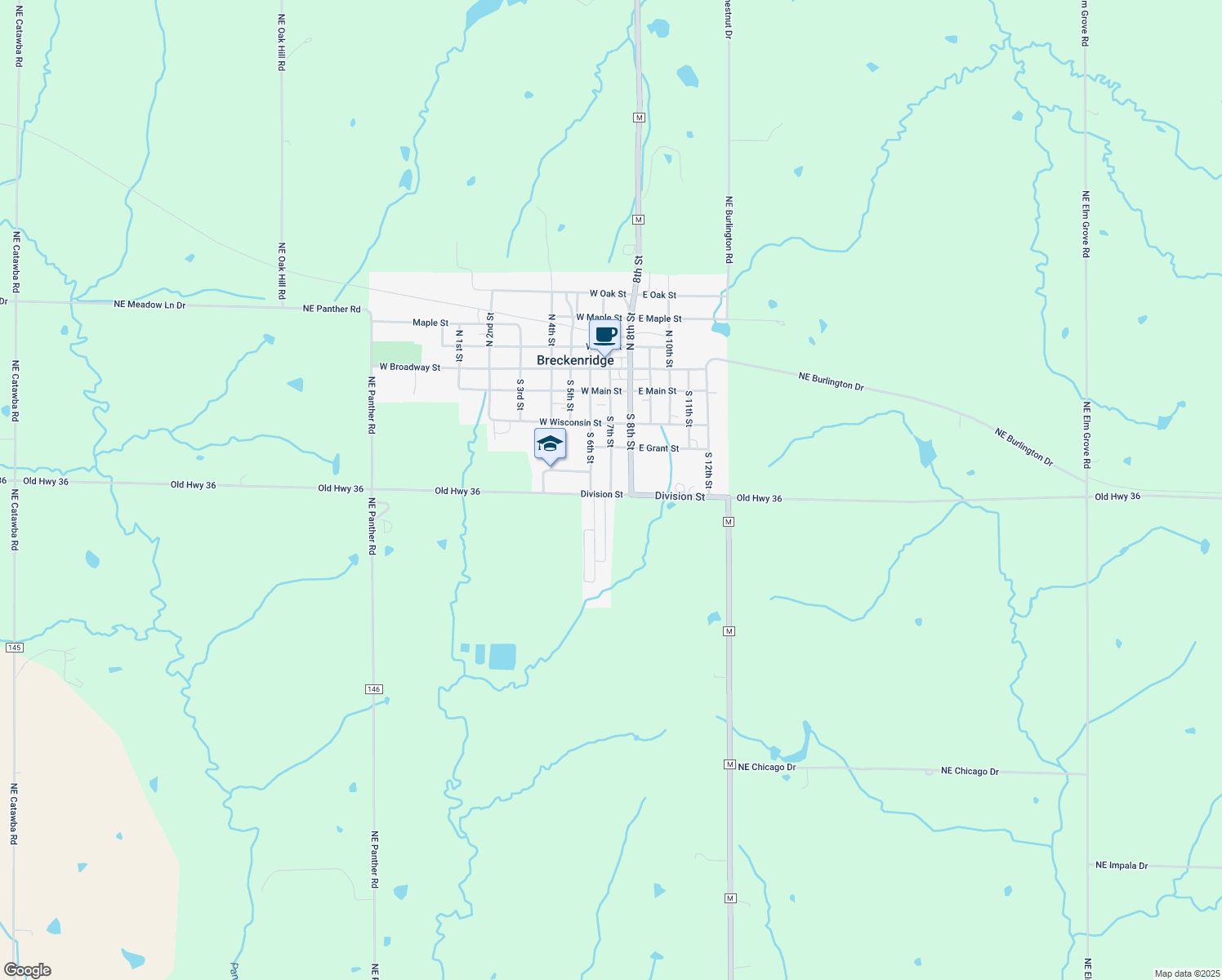 map of restaurants, bars, coffee shops, grocery stores, and more near 490 South 7th Street in Breckenridge