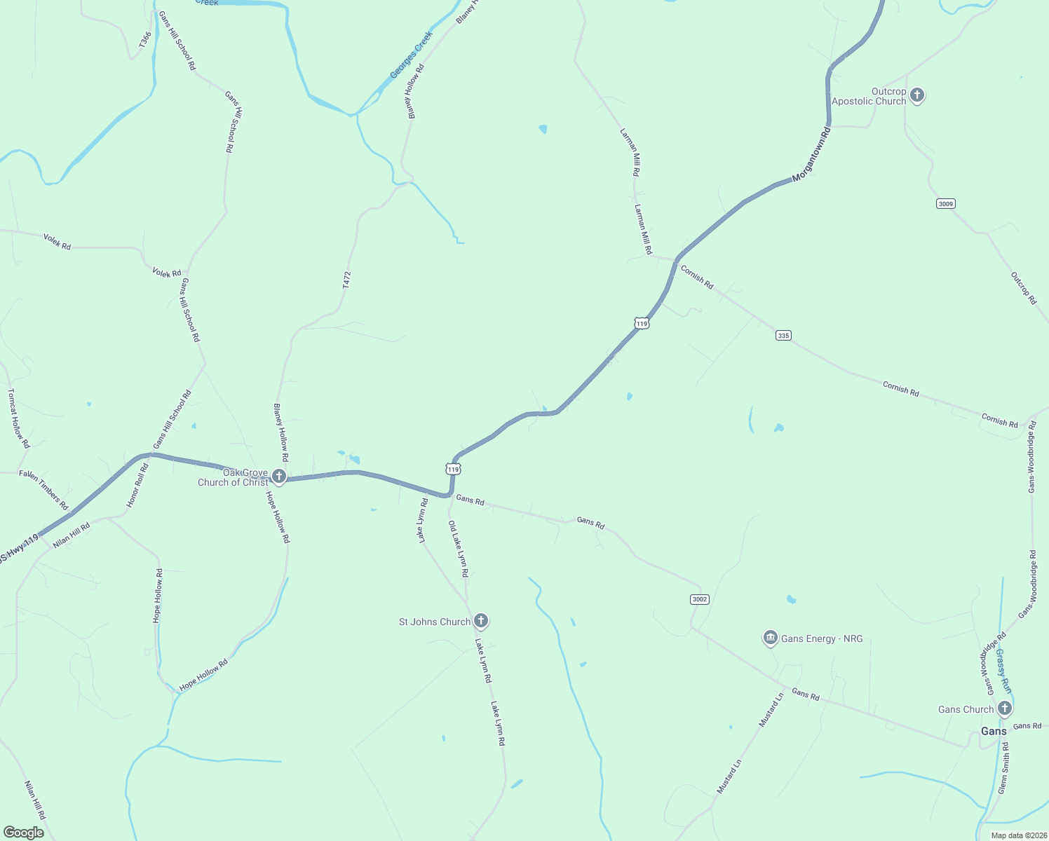 map of restaurants, bars, coffee shops, grocery stores, and more near 4549-4553 Morgantown Rd in Smithfield