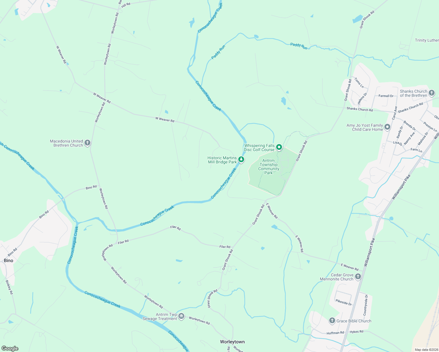 map of restaurants, bars, coffee shops, grocery stores, and more near 3694 West Weaver Road in Greencastle