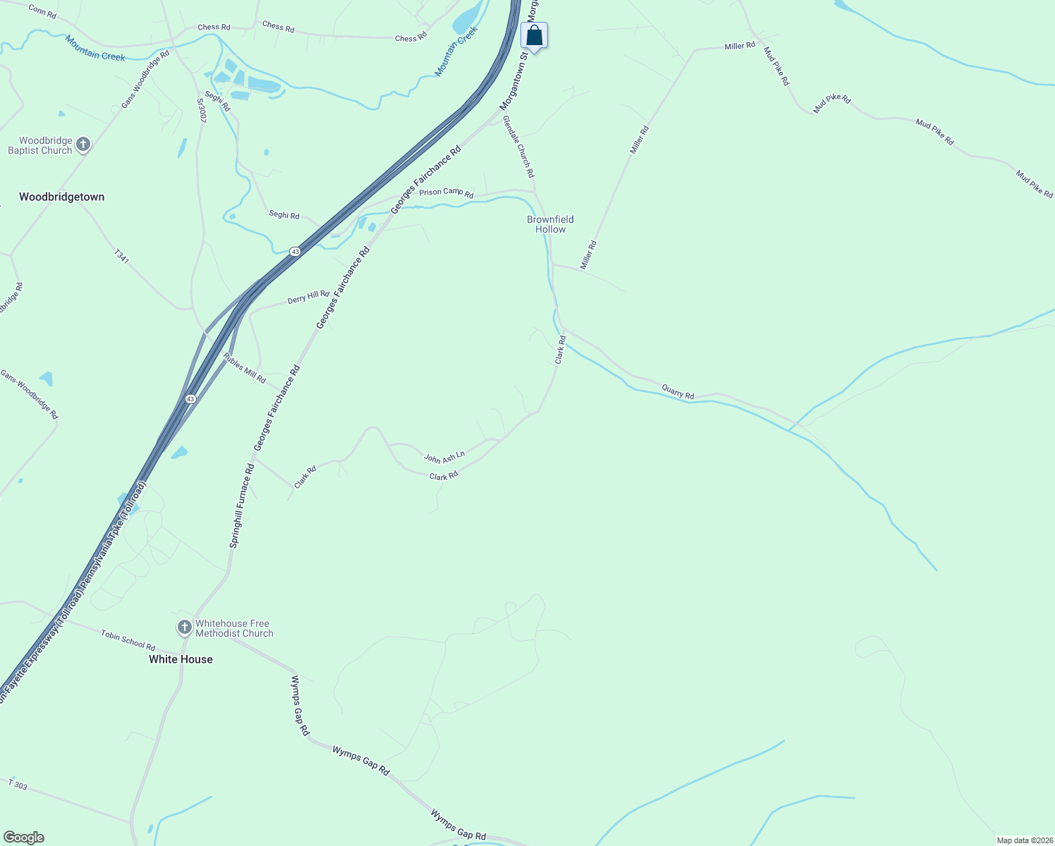 map of restaurants, bars, coffee shops, grocery stores, and more near 161 Clark Road in Smithfield