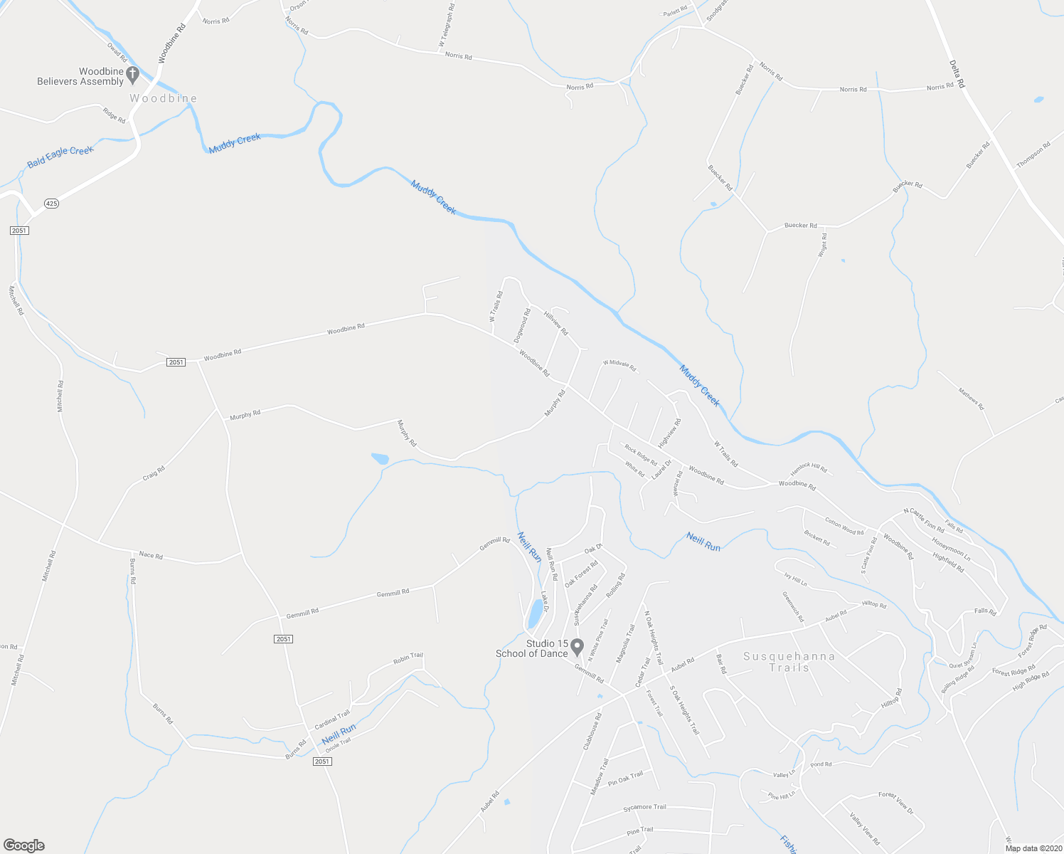 map of restaurants, bars, coffee shops, grocery stores, and more near 196 Murphy Road in Airville