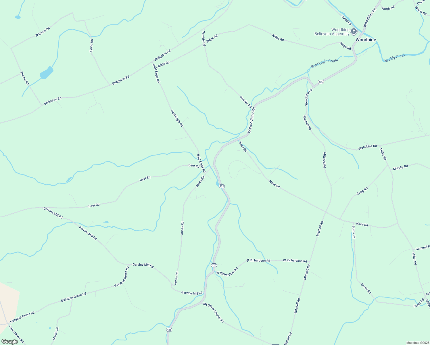 map of restaurants, bars, coffee shops, grocery stores, and more near 1098 Deer Road in Fawn Grove