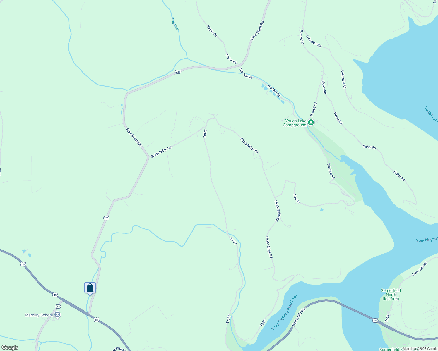 map of restaurants, bars, coffee shops, grocery stores, and more near 504 Dark Hollow Road in Confluence