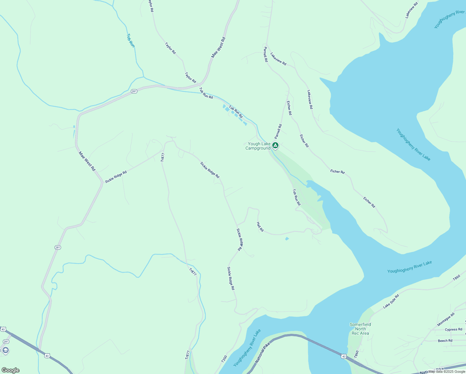 map of restaurants, bars, coffee shops, grocery stores, and more near 332 Sickle Ridge Rd in Confluence