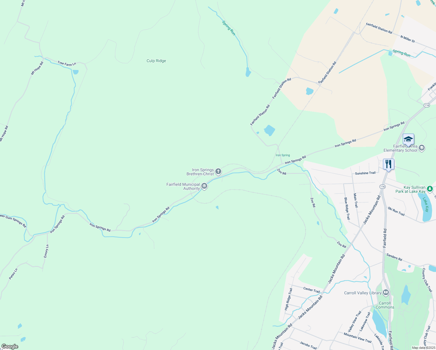 map of restaurants, bars, coffee shops, grocery stores, and more near 855 Iron Springs Road in Fairfield