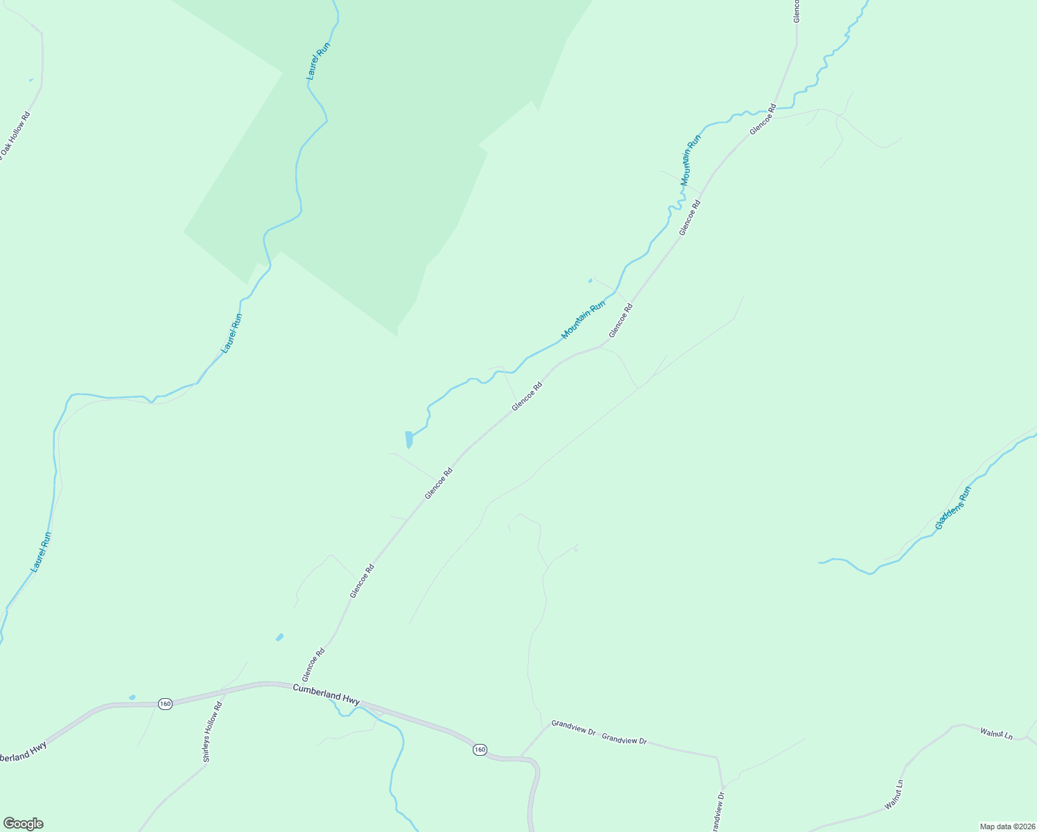 map of restaurants, bars, coffee shops, grocery stores, and more near 4816 Glencoe Road in Meyersdale