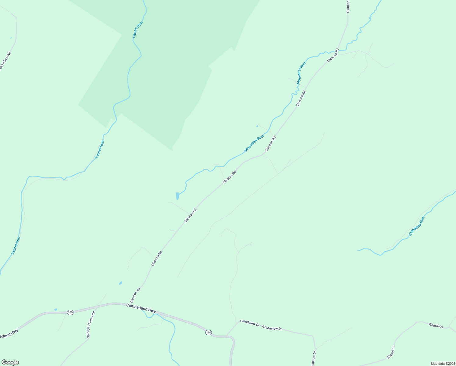 map of restaurants, bars, coffee shops, grocery stores, and more near 4816 Glencoe Road in Meyersdale