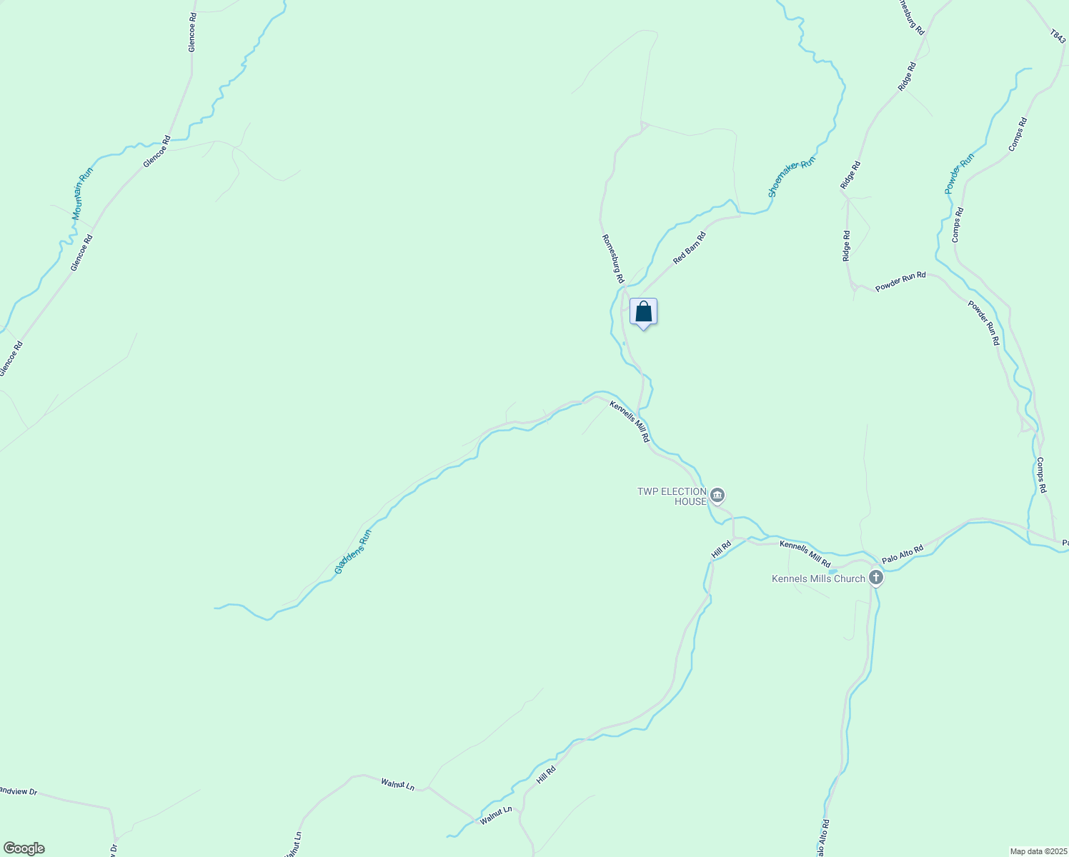 map of restaurants, bars, coffee shops, grocery stores, and more near 500-730 T357 in Hyndman