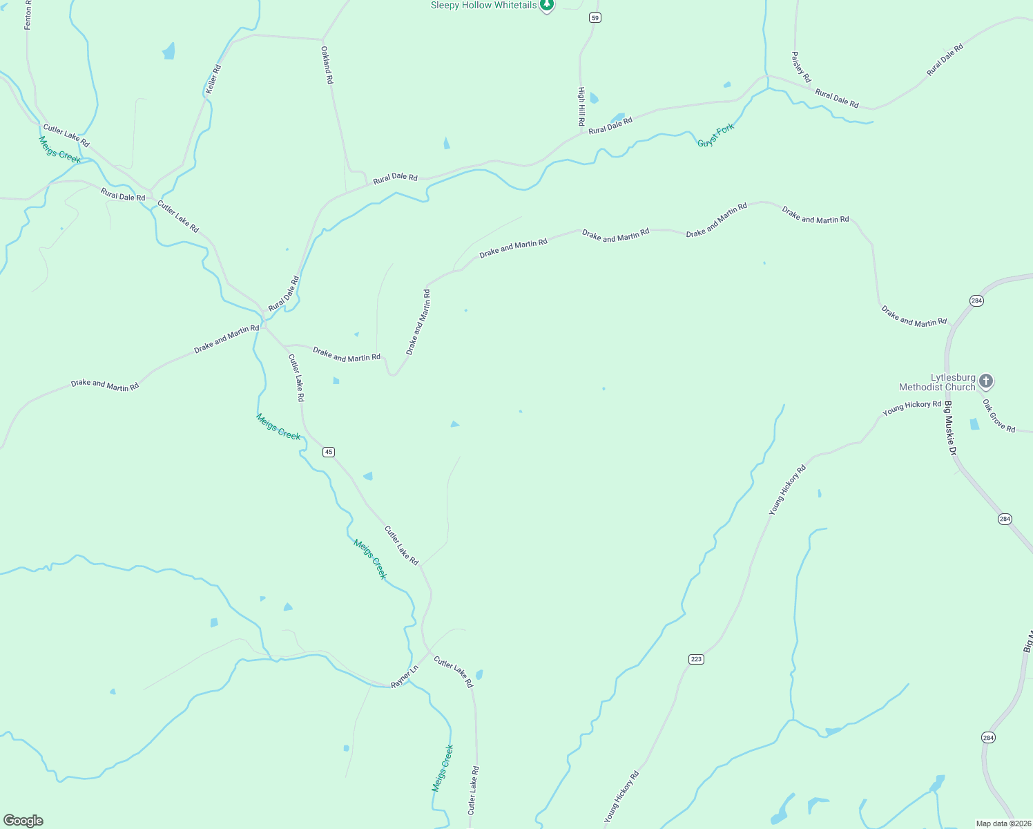 map of restaurants, bars, coffee shops, grocery stores, and more near 9800 F B Eye Road in Blue Rock