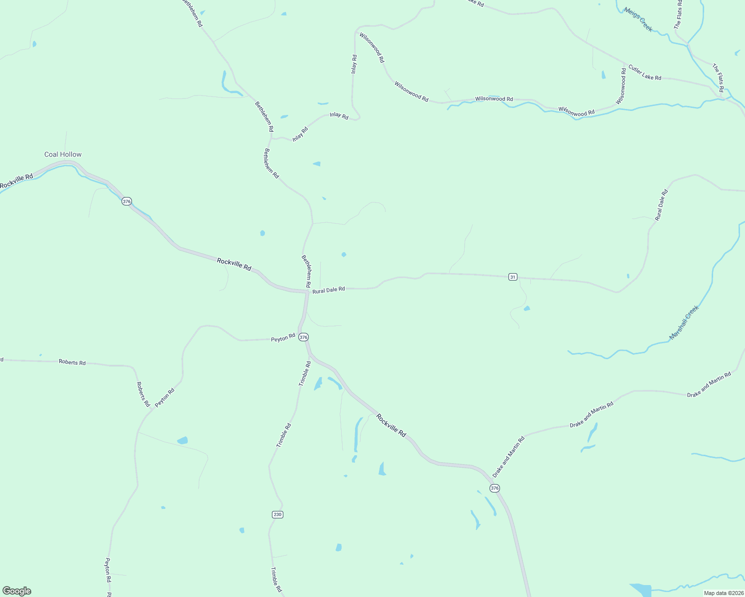 map of restaurants, bars, coffee shops, grocery stores, and more near 8560 Rural Dale Road in Blue Rock