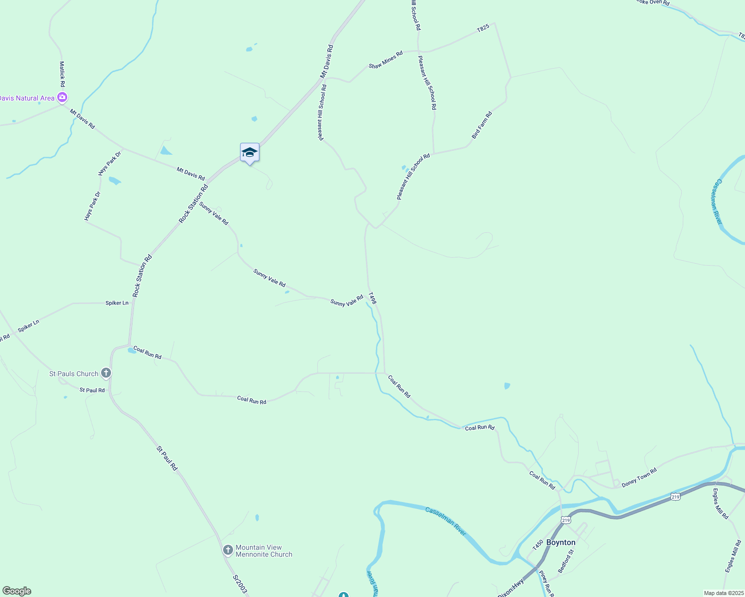 map of restaurants, bars, coffee shops, grocery stores, and more near T498 in Somerset County
