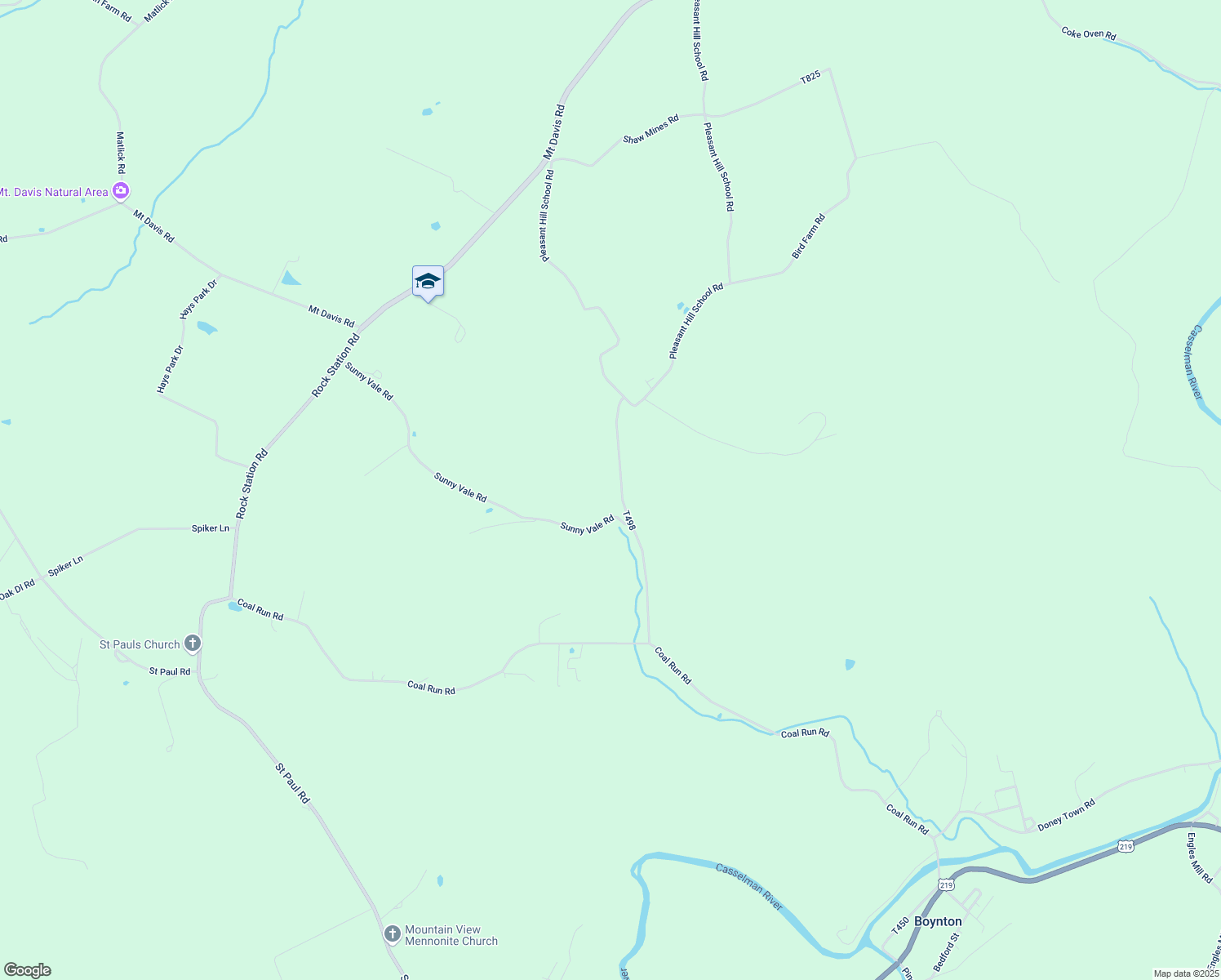 map of restaurants, bars, coffee shops, grocery stores, and more near T498 in Somerset County