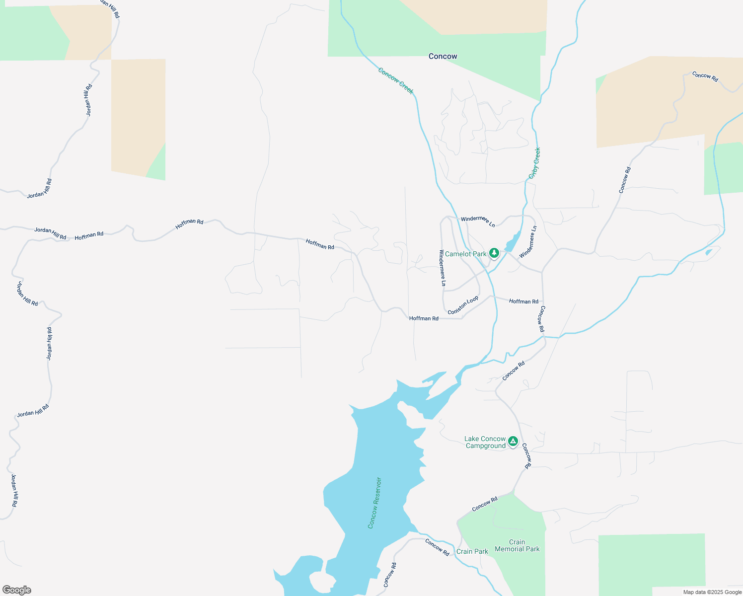 map of restaurants, bars, coffee shops, grocery stores, and more near Astoria Way in Concow