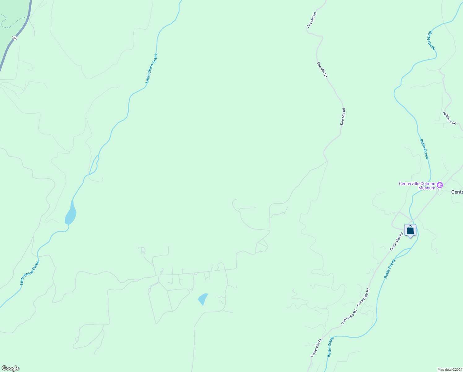 map of restaurants, bars, coffee shops, grocery stores, and more near Hummer Road in Butte County