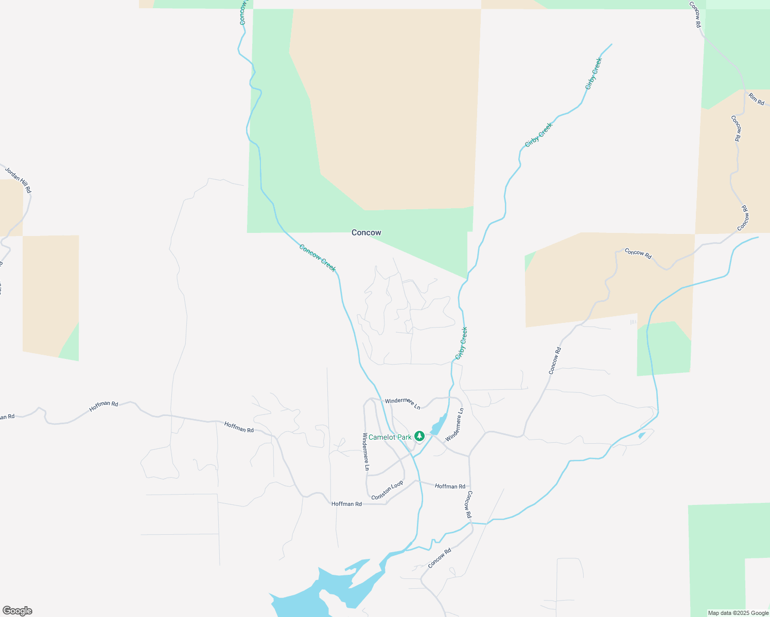 map of restaurants, bars, coffee shops, grocery stores, and more near Broken Glass Circle in Concow