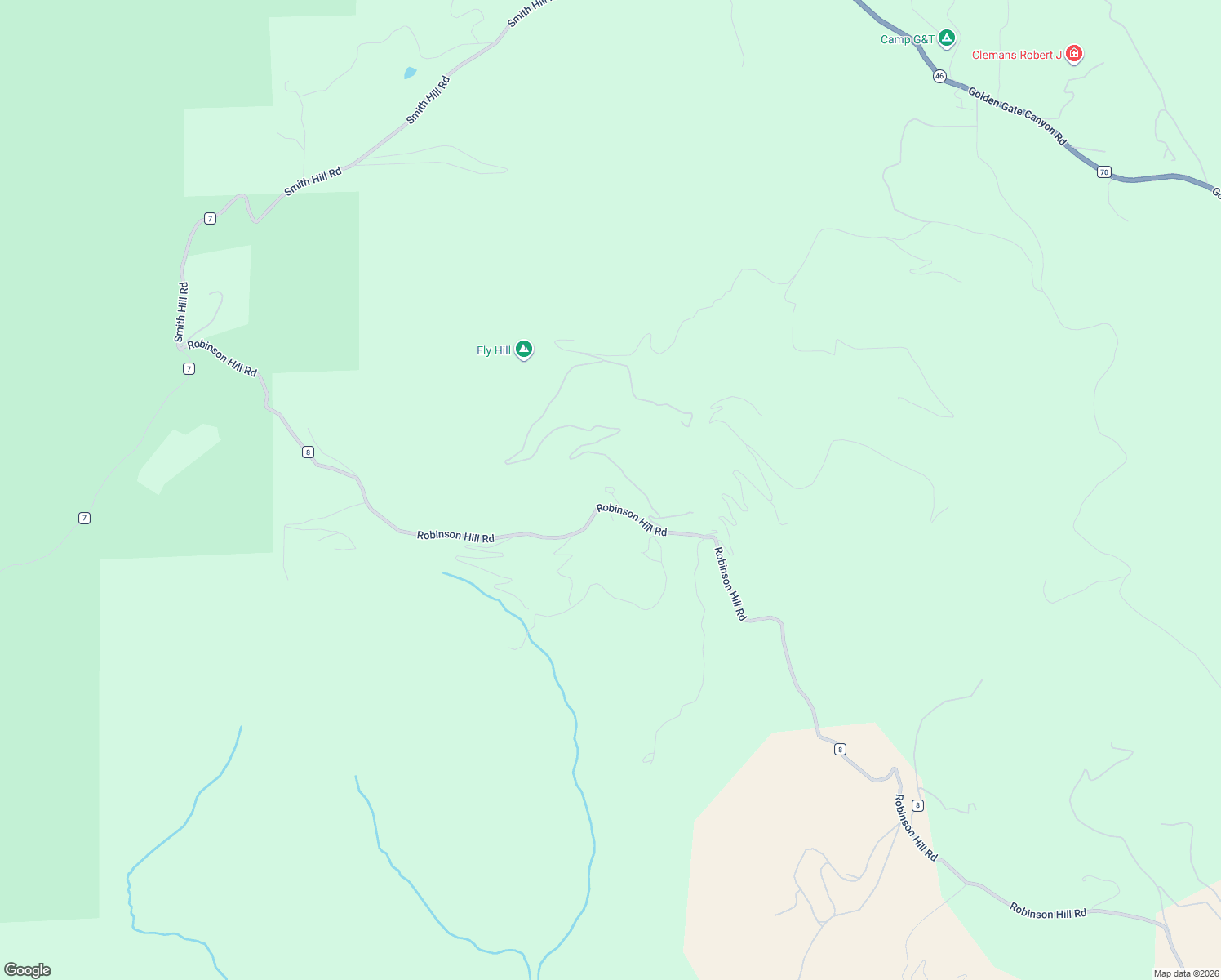map of restaurants, bars, coffee shops, grocery stores, and more near 1553 Robinson Hill Road in Golden