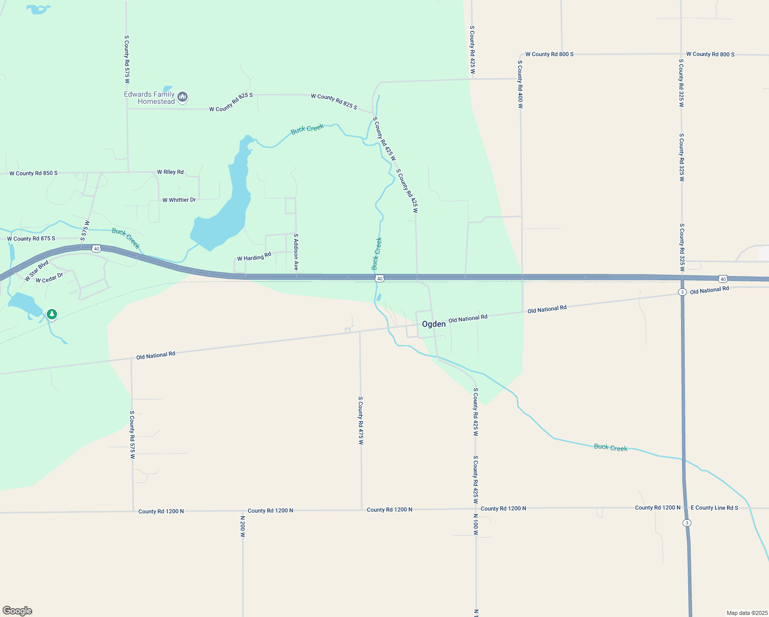 map of restaurants, bars, coffee shops, grocery stores, and more near 4442 Old National Road in Knightstown