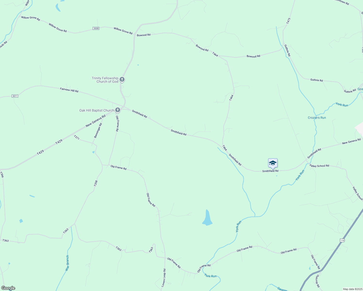 map of restaurants, bars, coffee shops, grocery stores, and more near in Smithfield