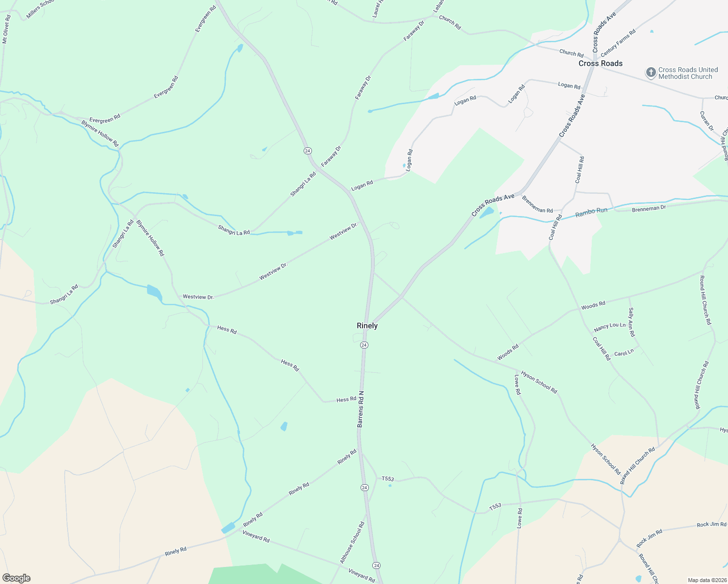 map of restaurants, bars, coffee shops, grocery stores, and more near 14996 Winterstown Rd in Stewartstown